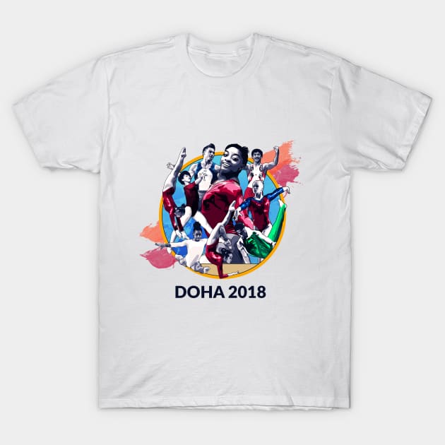 Doha 2018 Graphic (Light) T-Shirt by GymCastic